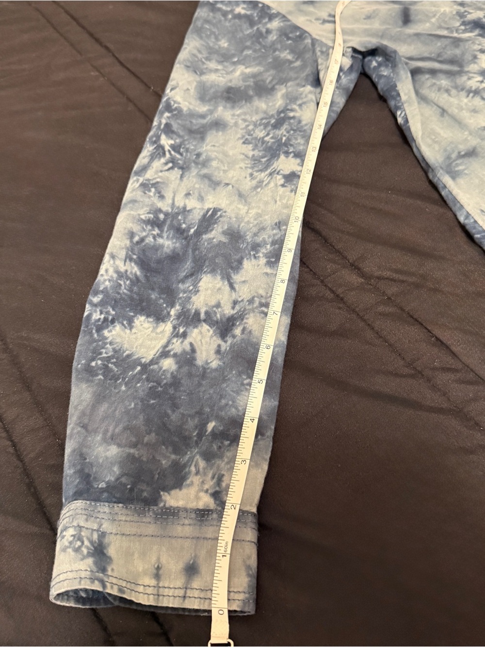 🦋 Pilcro & The Letterpress| Blue Tie Dye Button Down Shirt Size Medium - Picture 6 of 6